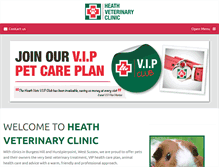 Tablet Screenshot of heathvets.com